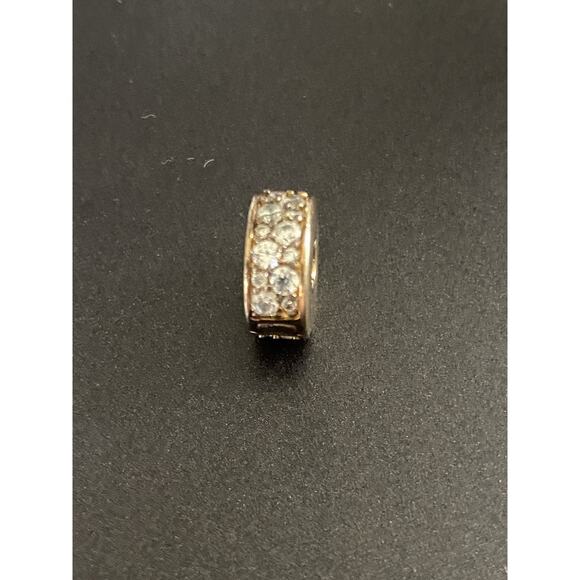 PANDORA Gold Tone Clip Charm ALE MET Retired - Picture 1 of 6